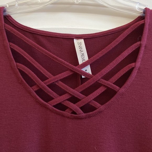 Burgundy midi dress in size M - Picture 3 of 3